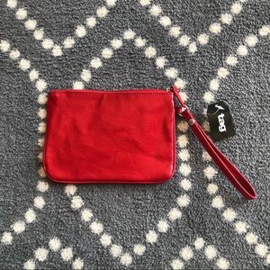 💗(Tag) Red Cotton Canvas Wristlet - NWT!